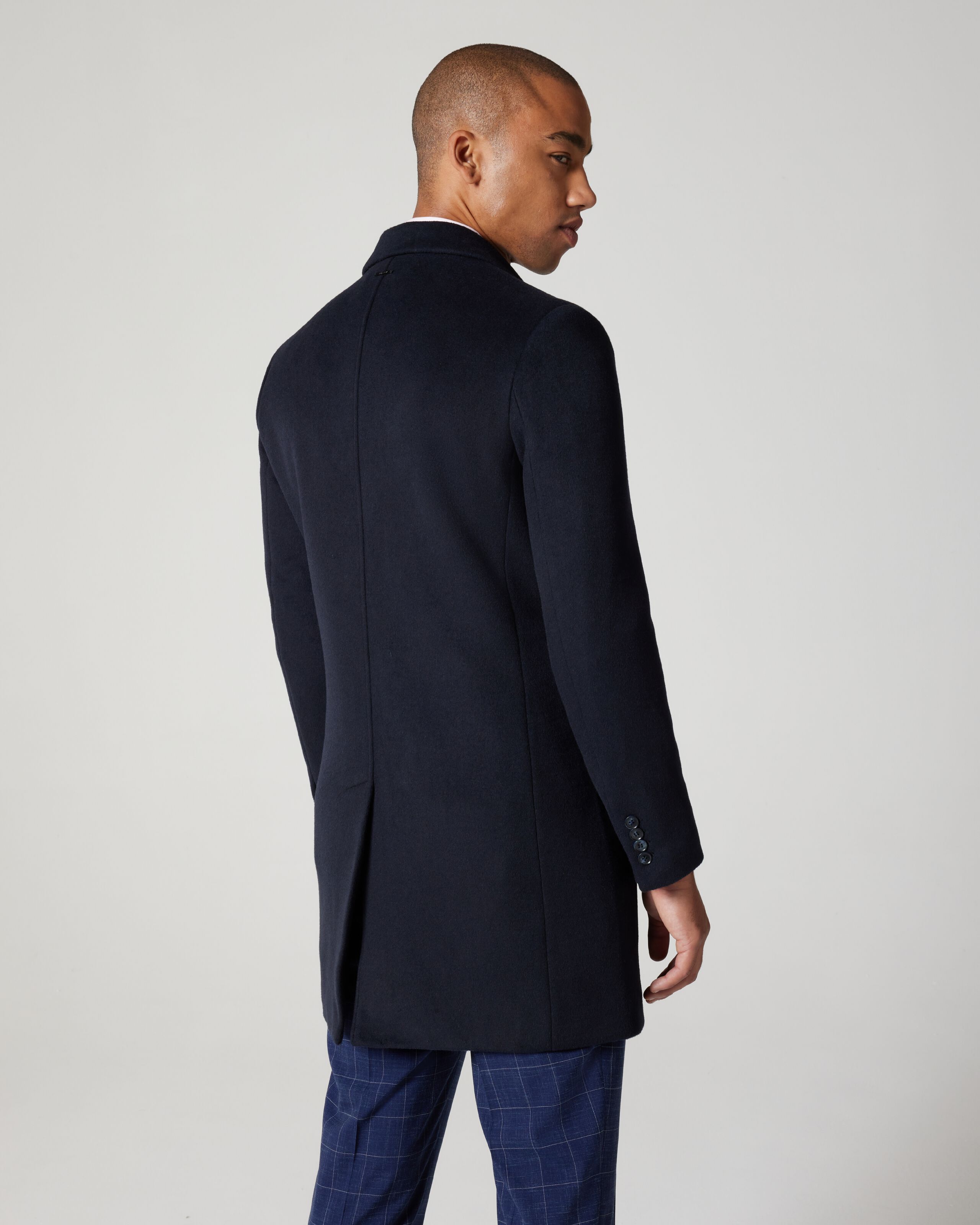 Formal coat in wool and cashmere 2025 with notch lapels